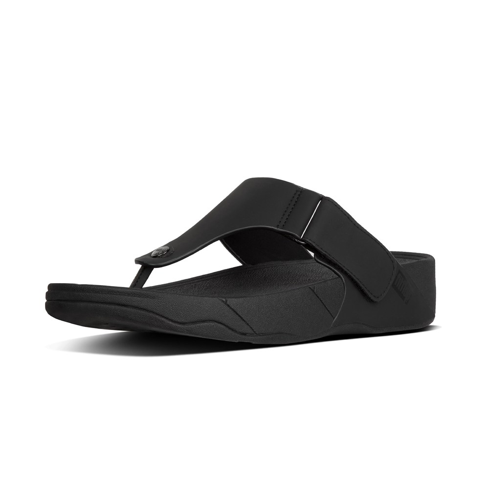 Fitflop Mens Sandals - Trakk Ii Neoprene Toe-post - Black - 215-KRBXZS